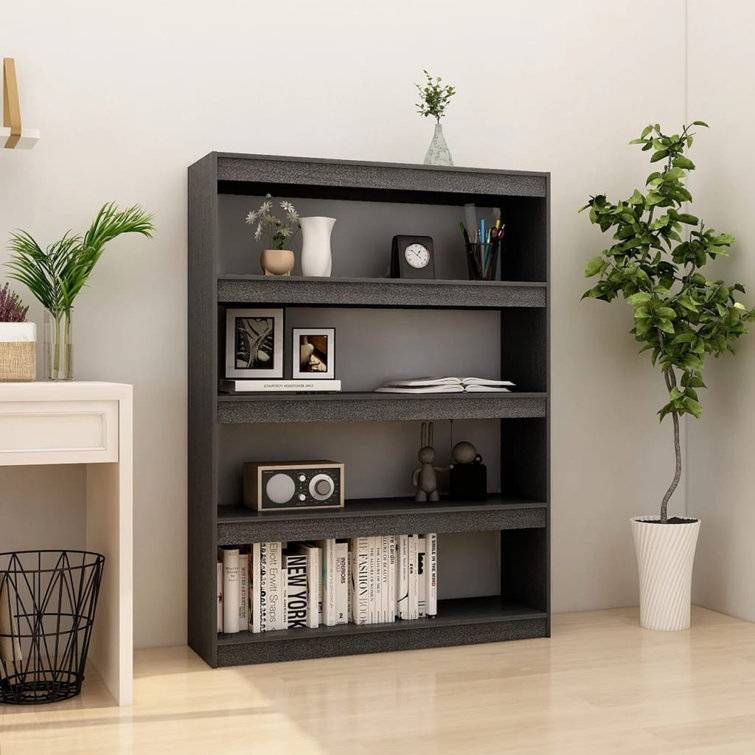 17 Stories Book Cabinet Room Divider White 100X30x135.5 Cm Solid Pinewood Reviews Wayfair